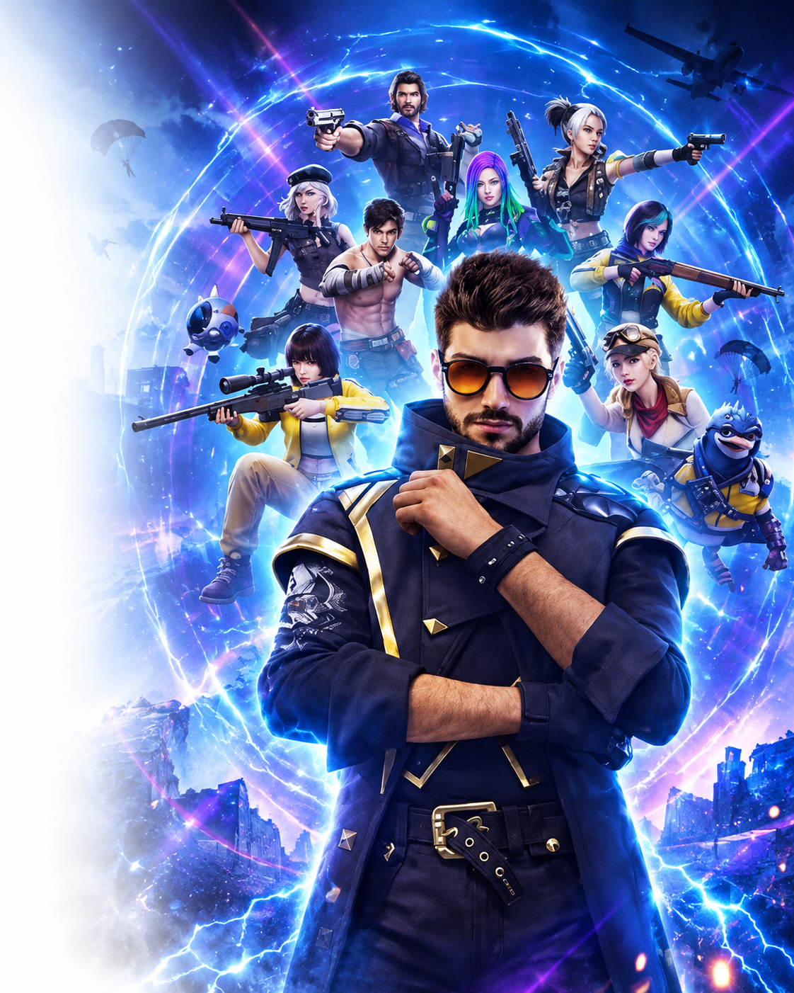 Decorative artwork for Free Fire Tournament