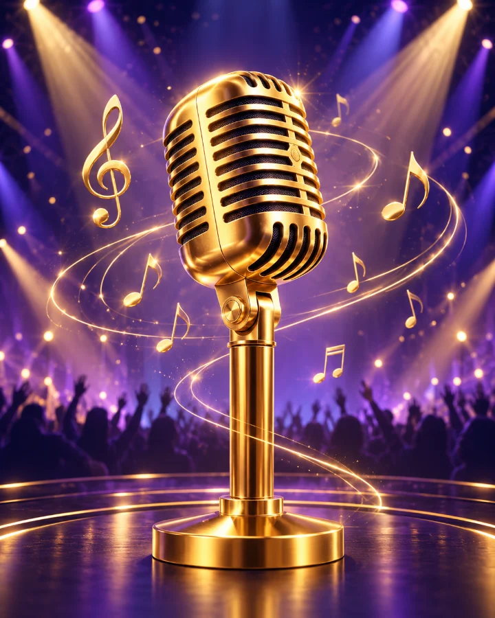 Decorative artwork for Singing Competition