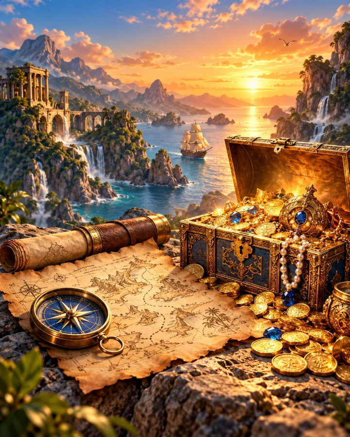 Decorative artwork for Treasure Hunt